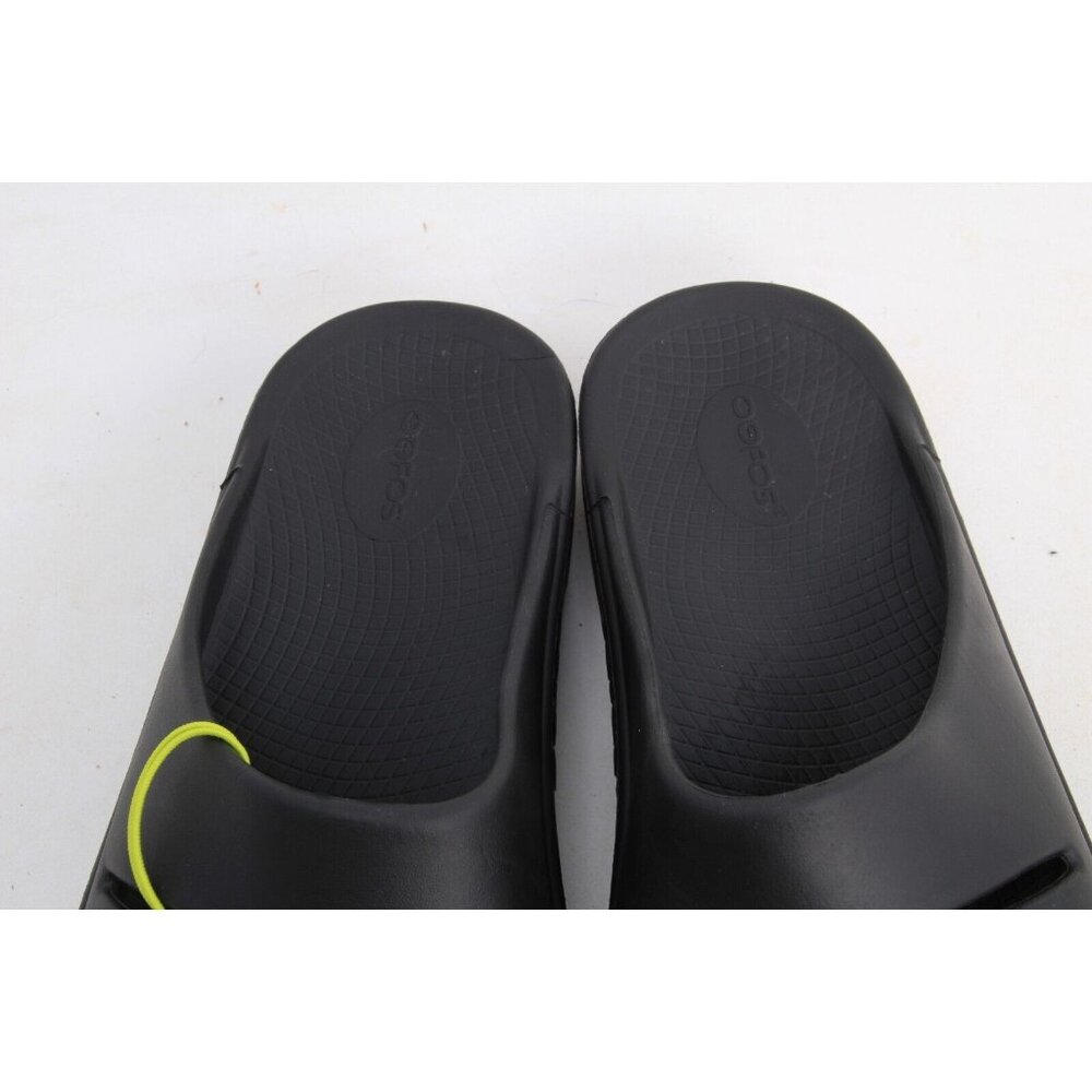 Oofos OOAHH Sandals Unisex Recovery Slide Shoes Black Unisex Mens 10 - Picture 5 of 16